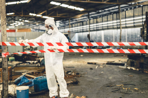 Professional Biohazard technician working in Farmington, UT